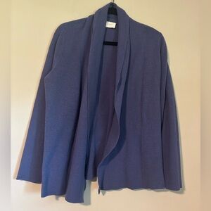 CYRUS - Purple Cardigan Sweater - Soft Open Front Knit - XL